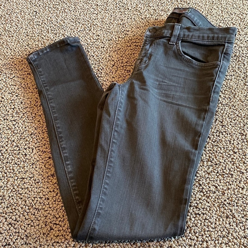 J Brand Skinny Jeans Women's Size 26 Charcoal Gray -- Perfect Condition